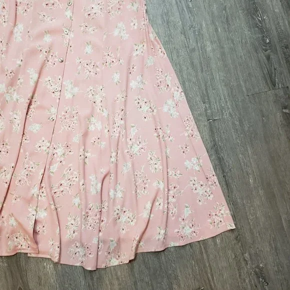 Joseph Ribkoff  Vintage Cottagecore Pink Floral Dress 10 - Picture 6 of 10